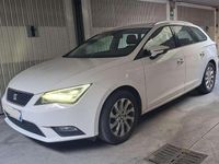 Usata Seat Leon ST Style 110 CV (80 kW) 2016 Bianco Station wagon