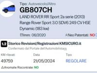Usata Land Rover Range Rover Sport S 249 CV (183 kW) 2020 Silver blu SUV