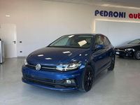 Usata VW Polo R-line 95 CV (69 kW) 2018 Blu/azzurro Utilitaria