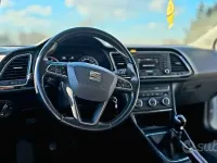 Usata Seat Leon 110 CV (80 kW) 2014 Bianco Berlina