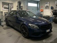 Usata Mercedes C220 Premium Plus 170 CV (125 kW) 2018 Blu Berlina
