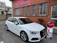 Usata Audi A3 S-Line 150 CV (110 kW) 2018 Bianco Berlina