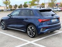 Usata Audi A3 Sportback g-tron S-Line 131 CV (96 kW) 2022 Blu Utilitaria