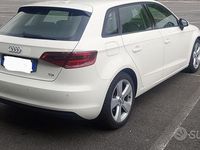 Usata Audi A3 Attraction 105 CV (77 kW) 2014 Bianco Berlina