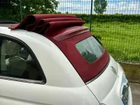 Usata Fiat 500 75 CV (55 kW) 2010 Bianco Cabrio