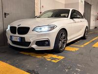 Usata BMW 220 184 CV (135 kW) 2016 Bianco Coupé