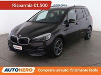Usata BMW 218 Gran Tourer Sport Line 150 CV (110 kW) 2021 Nero Monovolume