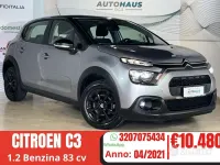 Occasion Citroën C3 83 ch (61 kW) 2021 Gris Citadine