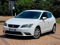 Usata Seat Leon 110 CV (80 kW) 2014 Bianco Berlina