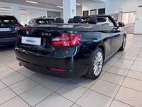 Usata BMW 218 Advantage 150 CV (110 kW) 2016 Nero Cabrio