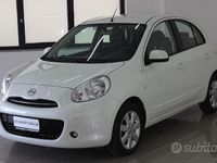 Usata Nissan Micra Acenta 98 CV (72 kW) 2011 Bianco Utilitaria