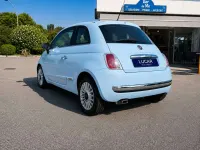 Usata Fiat 500 Lounge 101 CV (74 kW) 2009 Celeste azzurro volare anni 60 Cabrio