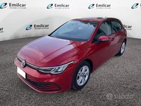 Usata VW Golf VIII Life 131 CV (96 kW) 2021 Rosso Berlina