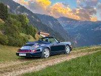 Usata Porsche 911 Carrera Cabriolet 250 CV (183 kW) 1991 Blu Cabrio