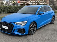 Usata Audi A3 Sportback S-Line 150 CV (110 kW) 2021 Blu Utilitaria