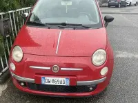Usata Fiat 500 Pop 75 CV (55 kW) 2009 Rosso Cabrio
