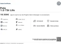 Usata VW Polo Life 95 CV (69 kW) 2023 Argento Utilitaria