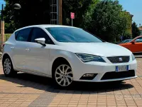 Usata Seat Leon 110 CV (80 kW) 2014 Bianco Berlina