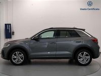 Usata VW T-Roc R-line 110 CV (80 kW) 2022 Argento SUV