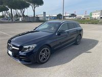 Usata Mercedes C220 Premium 194 CV (142 kW) 2019 Blu/azzurro Station wagon