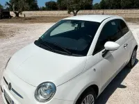 Usata Fiat 500 75 CV (55 kW) 2009 Bianco Cabrio