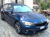 Usata BMW 116 Sport Line 116 CV (85 kW) 2018 Blu Utilitaria