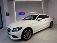 Usata Mercedes C220 170 CV (125 kW) 2017 Bianco Coupé