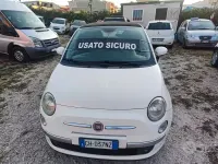 Usata Fiat 500 100 CV (73 kW) 2010 Bianco Cabrio
