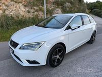 Usata Seat Leon ST Business 105 CV (77 kW) 2015 Bianco Station wagon
