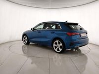Usata Audi A3 Sportback e-tron Advanced 150 CV (110 kW) 2022 Azzurro Utilitaria