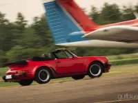 Usata Porsche 911 Turbo 286 CV (210 kW) 1989 Rosso Cabrio