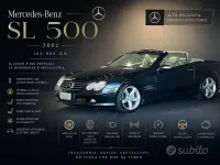 Usata Mercedes SL500 306 CV (225 kW) 2002 Nero smeraldo metallizzato Cabrio