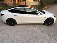 Usata Tesla Model 3 Performance 155 kW (211 CV) 2021 Bianco Berlina