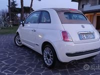 Usata Fiat 500C Lounge 69 CV (50 kW) 2011 Bianco Cabrio