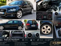 Usata Audi A3 Sportback Attraction 105 CV (77 kW) 2012 Nero Utilitaria