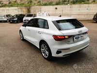 Usata Audi A3 Advanced 116 CV (85 kW) 2022 Bianco Berlina