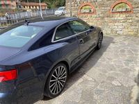 Usata Audi A5 190 CV (139 kW) 2017 Blu/azzurro Coupé