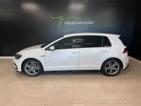 Usata VW Golf VII R-line 150 CV (110 kW) 2018 Bianco Berlina