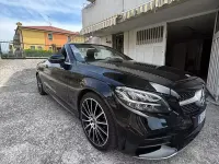 Usata Mercedes C220 AMG line 194 CV (142 kW) 2020 Nero Cabrio