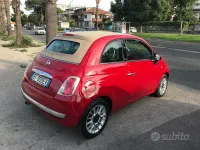 Usata Fiat 500C Lounge 95 CV (69 kW) 2011 Rosso Cabrio