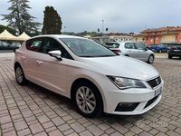 Usata Seat Leon Style 131 CV (96 kW) 2019 Bianco Berlina