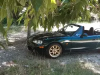 Usata Mazda MX5 110 CV (80 kW) 2001 Verde Cabrio