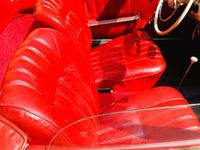 usata Mercedes 190 cabrio-sedili rossi in pelle totale