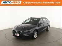 Usata Seat Leon Style 110 CV (80 kW) 2022 Blu Station wagon