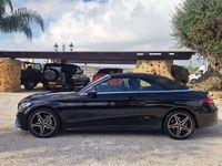 Usata Mercedes C180 Premium 170 CV (125 kW) 2016 Nero Cabrio