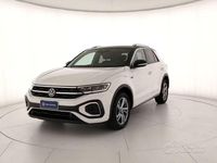 Usata VW T-Roc R-line 150 CV (110 kW) 2023 Pure white nero SUV