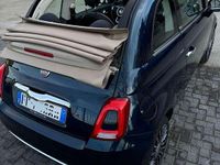 Usata Fiat 500C Lounge 69 CV (50 kW) 2018 Blu/azzurro Cabrio