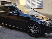 Usata Mercedes C220 170 CV (125 kW) 2018 Nero Station wagon
