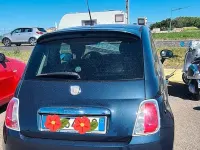 Usata Fiat 500 Lounge 69 CV (50 kW) 2009 Blu Cabrio
