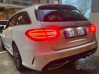 Usata Mercedes C220 Premium 194 CV (142 kW) 2019 Bianco Station wagon